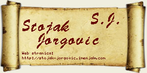 Stojak Jorgović vizit kartica